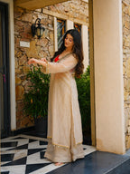 Roshni Mirror Work Embroidered Party Wear Suit Set