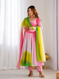 Angel Multicolor Anarkali Suit Set