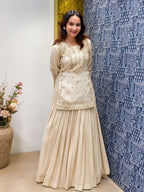 Ruhani Chinon Silk Sequins &  Lehenga Set