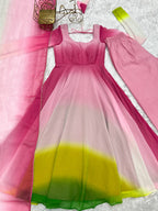 Angel Multicolor Anarkali Suit Set
