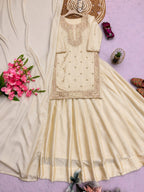 Ruhani Chinon Silk Sequins &  Lehenga Set