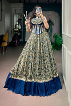 Raasrang Designer Viscose Chanderi Cotton Navratri Lehenga Choli For Women