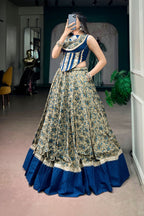 Raasrang Designer Viscose Chanderi Cotton Navratri Lehenga Choli For Women