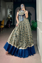 Raasrang Designer Viscose Chanderi Cotton Navratri Lehenga Choli For Women