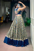 Raasrang Designer Viscose Chanderi Cotton Navratri Lehenga Choli For Women