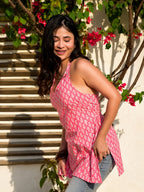 Rose Garden Halter Short Kurti