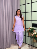 Mihika Cotton Slub Levendor Co-ord Set