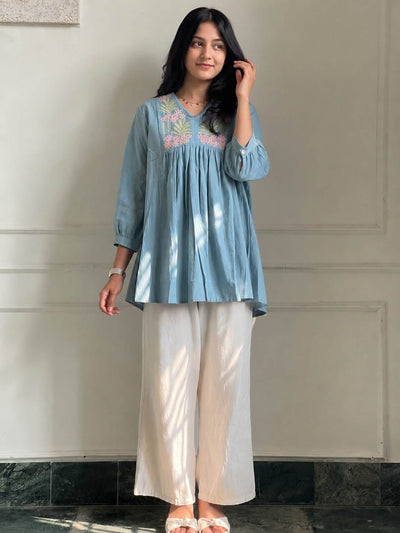 Janki Cotton Embroidery Co-ord Set