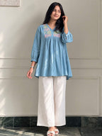 Janki Cotton Embroidery Co-ord Set