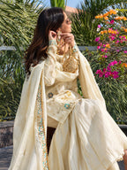 Avni Soft Chinon Embroidered Sharara Suit with Dupatta