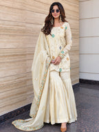 Avni Soft Chinon Embroidered Sharara Suit with Dupatta