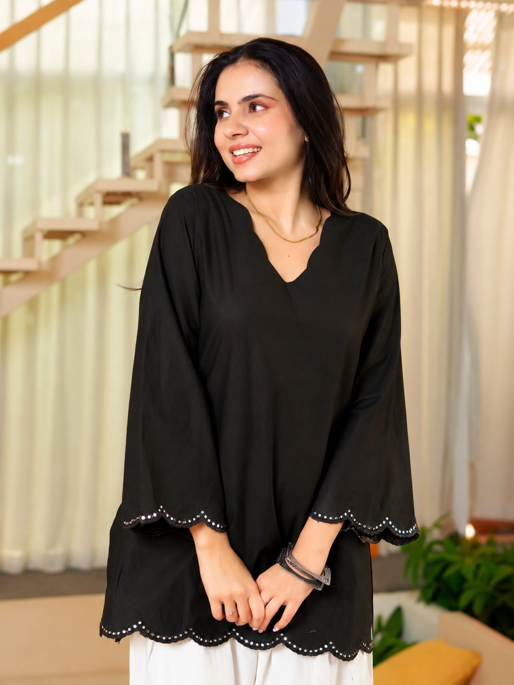 Sara Black Wine Heavy Roman Silk Sequin Embroidered Farshi Salwar Set