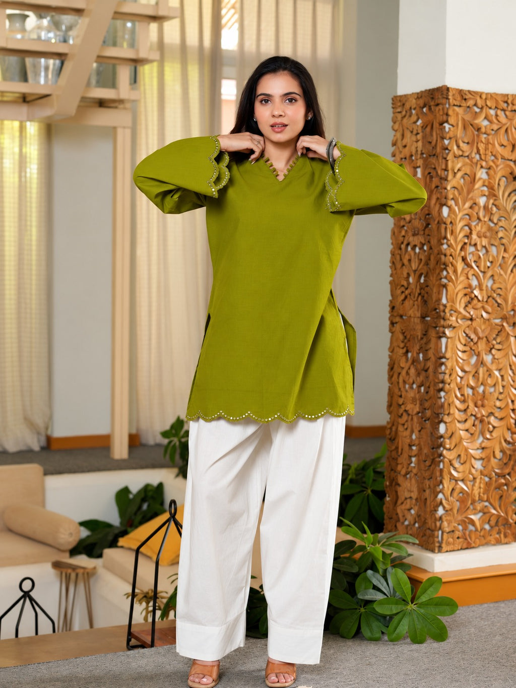 Sara Green Wine Heavy Roman Silk Sequin Embroidered Farshi Salwar Set