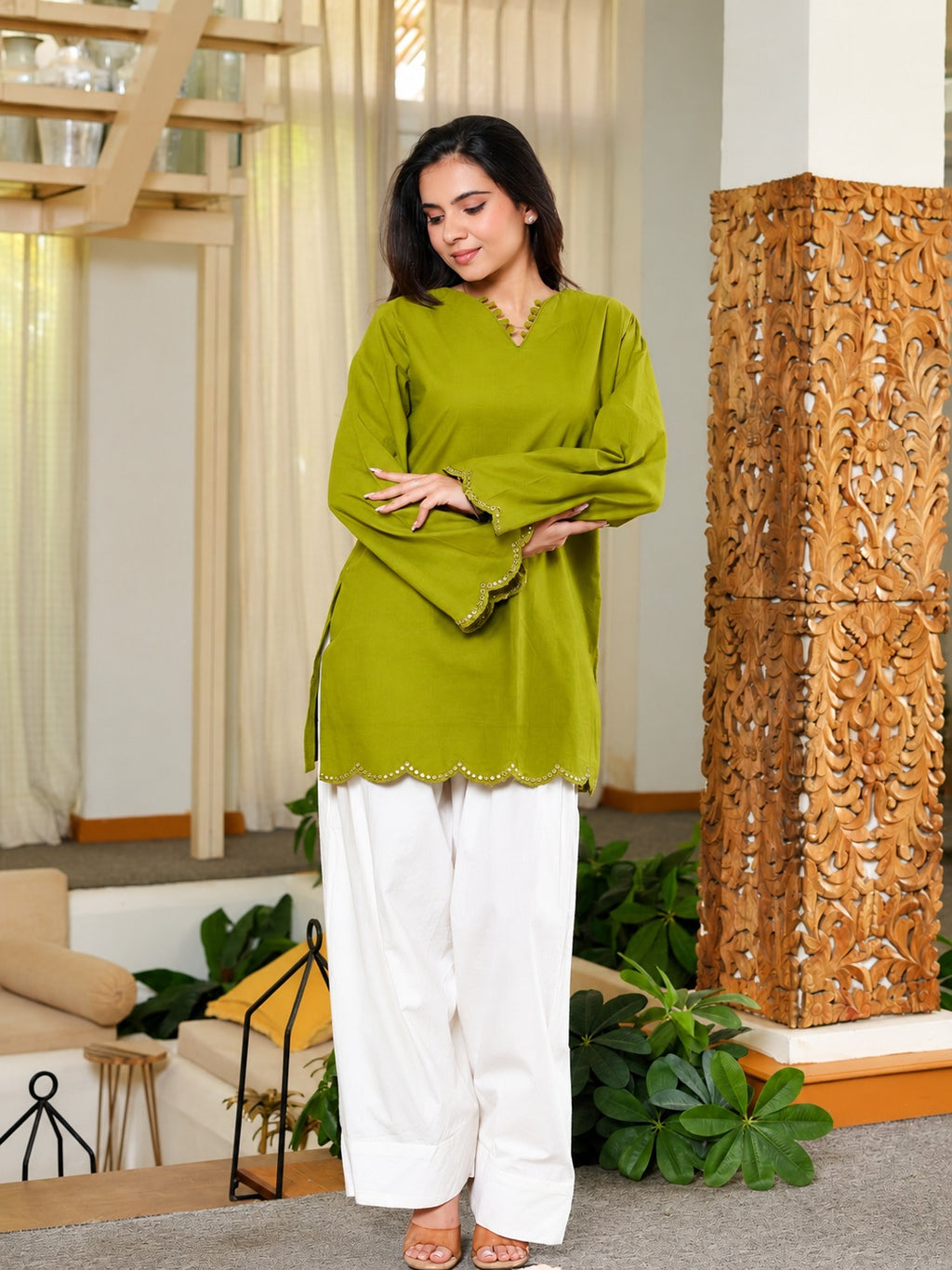Sara Green Wine Heavy Roman Silk Sequin Embroidered Farshi Salwar Set