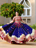 Prisha Muslin Cotton Mirror Work Lehenga Choli Set