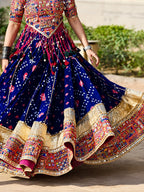 Prisha Muslin Cotton Mirror Work Lehenga Choli Set