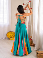 Niti Navratri Special Mirrorwork Heavy Reyon Lehenga Choli Set