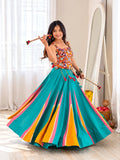 Niti Navratri Special Mirrorwork Heavy Reyon Lehenga Choli Set