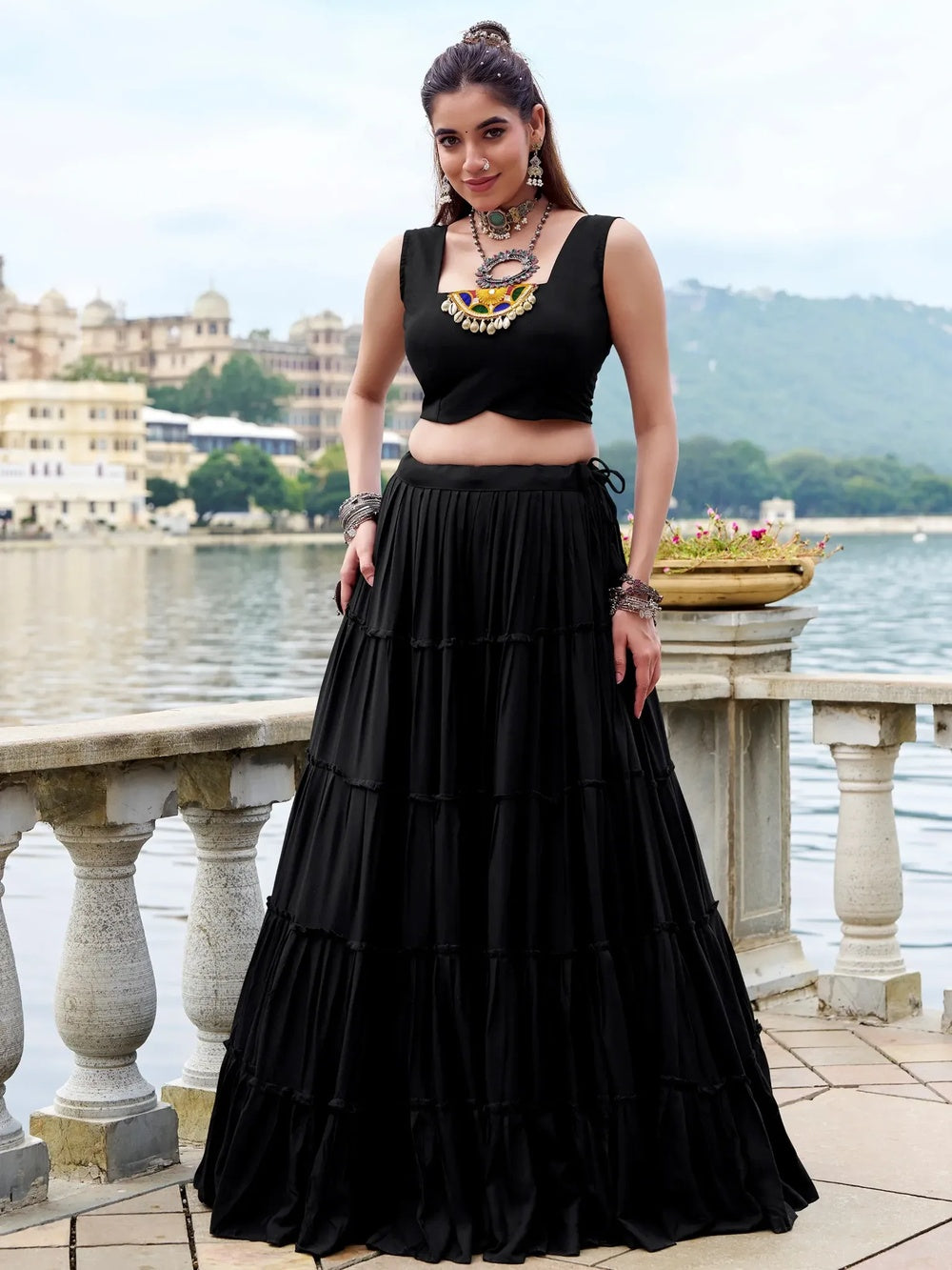 Rajudi Gamthi Heritage Lehenga Set