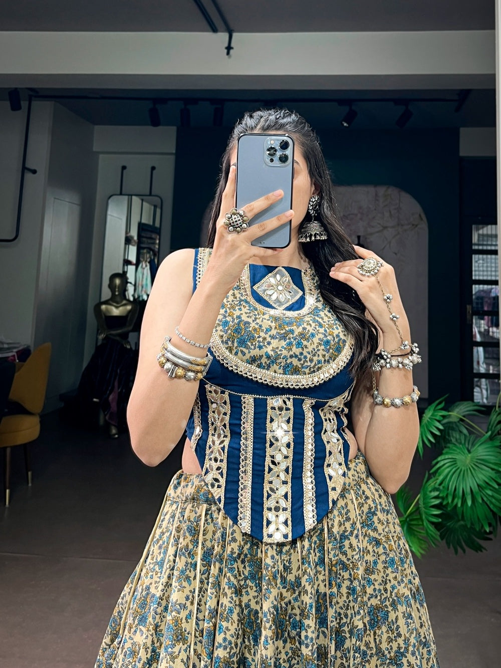 Neelkamal Mirror Charm Lehenga Set